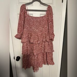 NWOT White Birch 3x paisley romper
